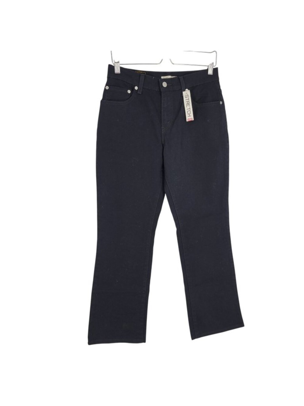 Levi's Womens 10M 550 Relaxed Bootcut Jeans Black Stretch Denim NWT cowboy